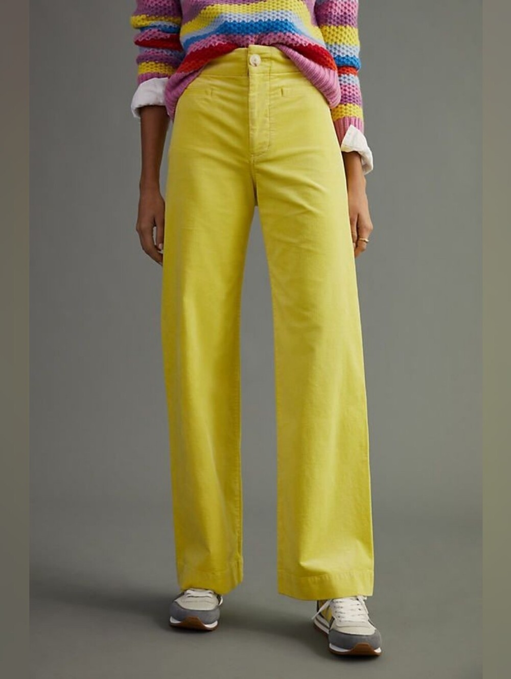 Maeve Colette Pants Corduroy Wide Leg Trousers 27